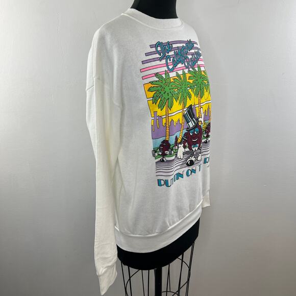 The California Raisins "Puttin on the Ritz" Top Long Sleeve Cotton Sz L VINTAGE - Picture 8 of 13